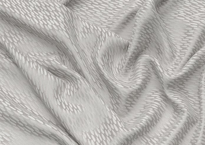 Dew Drop, Metallic Silver - Motorised Roman Blind - Image 4